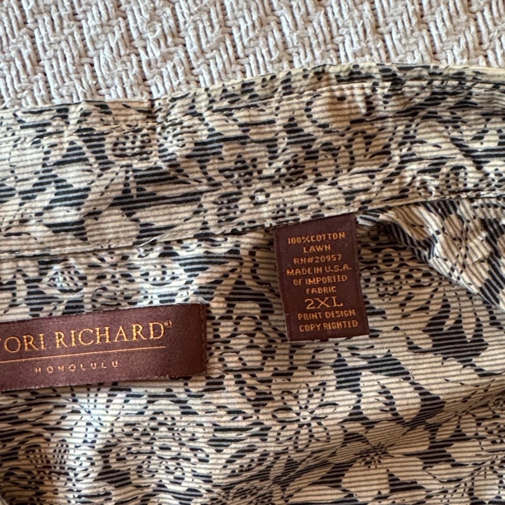Tori Richard Long Sleeve Shirt - Picture 2 of 4